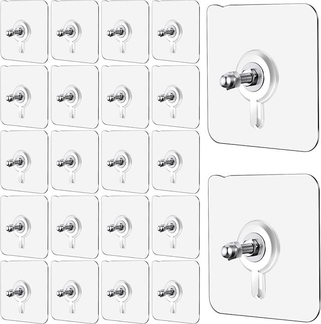 Self Adhesive Hooks for Wall Heavy Duty Strong Nail (Pack of 10)