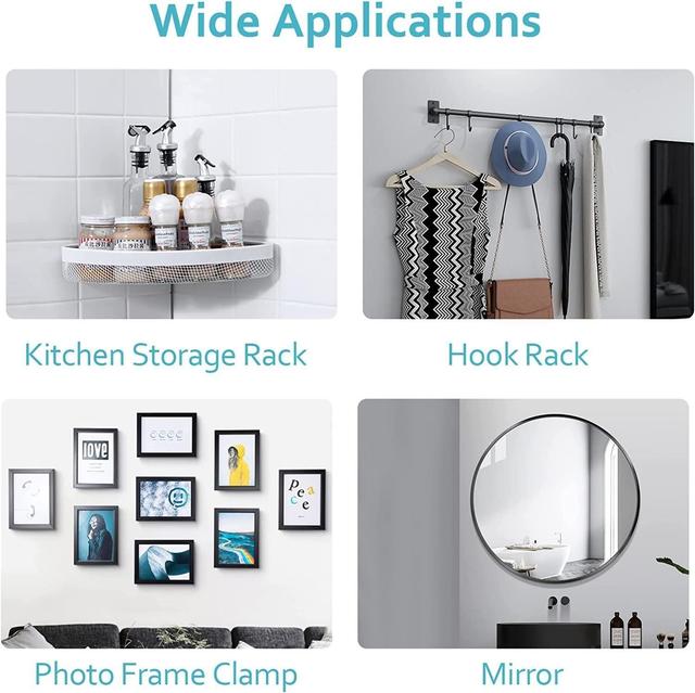 Self Adhesive Hooks for Wall Heavy Duty Strong Nail (Pack of 10)