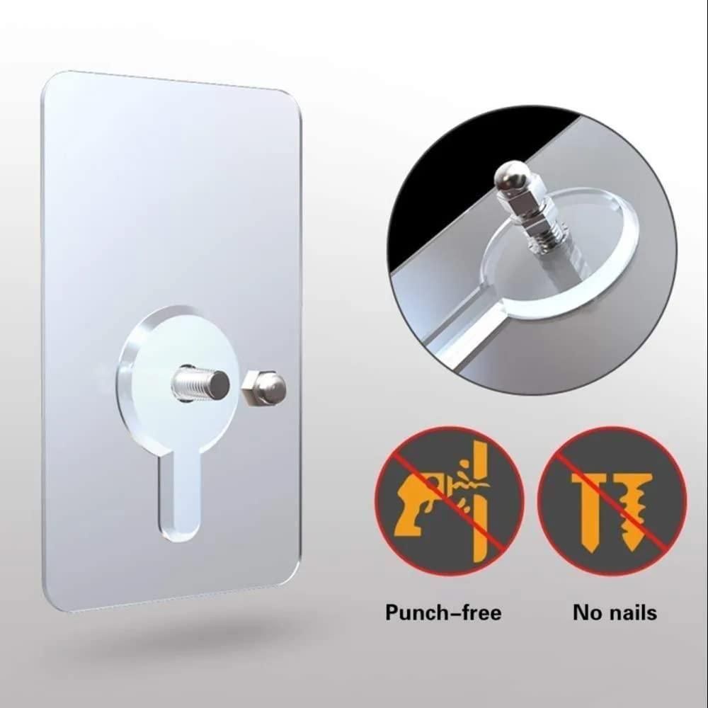 Self Adhesive Hooks for Wall Heavy Duty Strong Nail (Pack of 10)